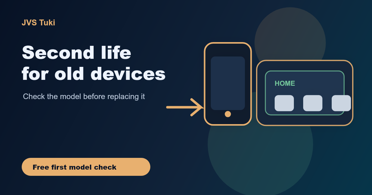 An old phone or tablet getting a new role
