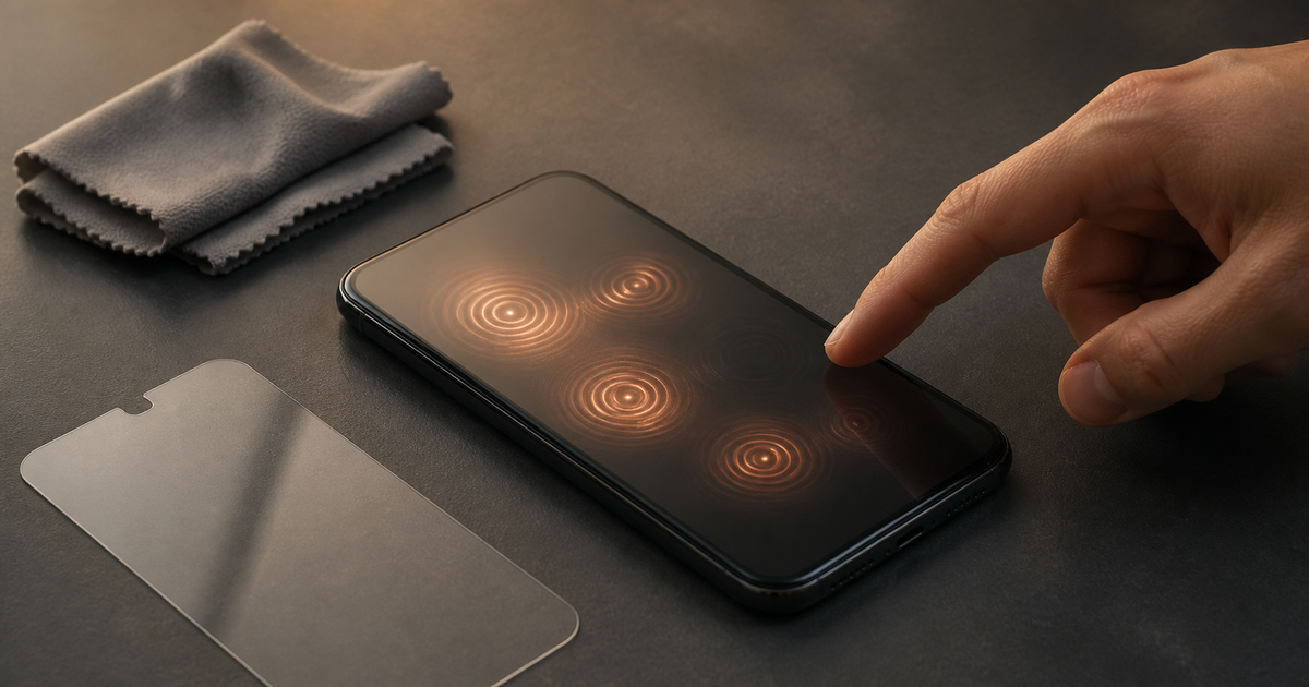 Checking an unbranded phone touchscreen response